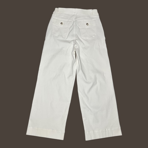 SPANX Stretch Twill Cropped Pant in White Sz: M - Picture 8 of 12